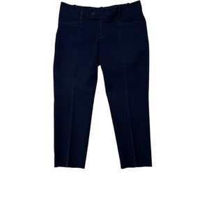 Lilly Pulitzer Navy Blue Luxury Women's Office Career Capri Pant Size 12